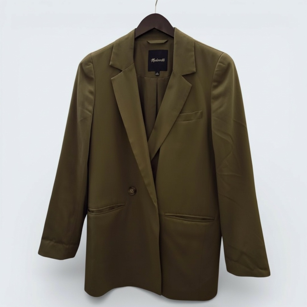 Madewell Oversized Blazer | Olive Green | Small